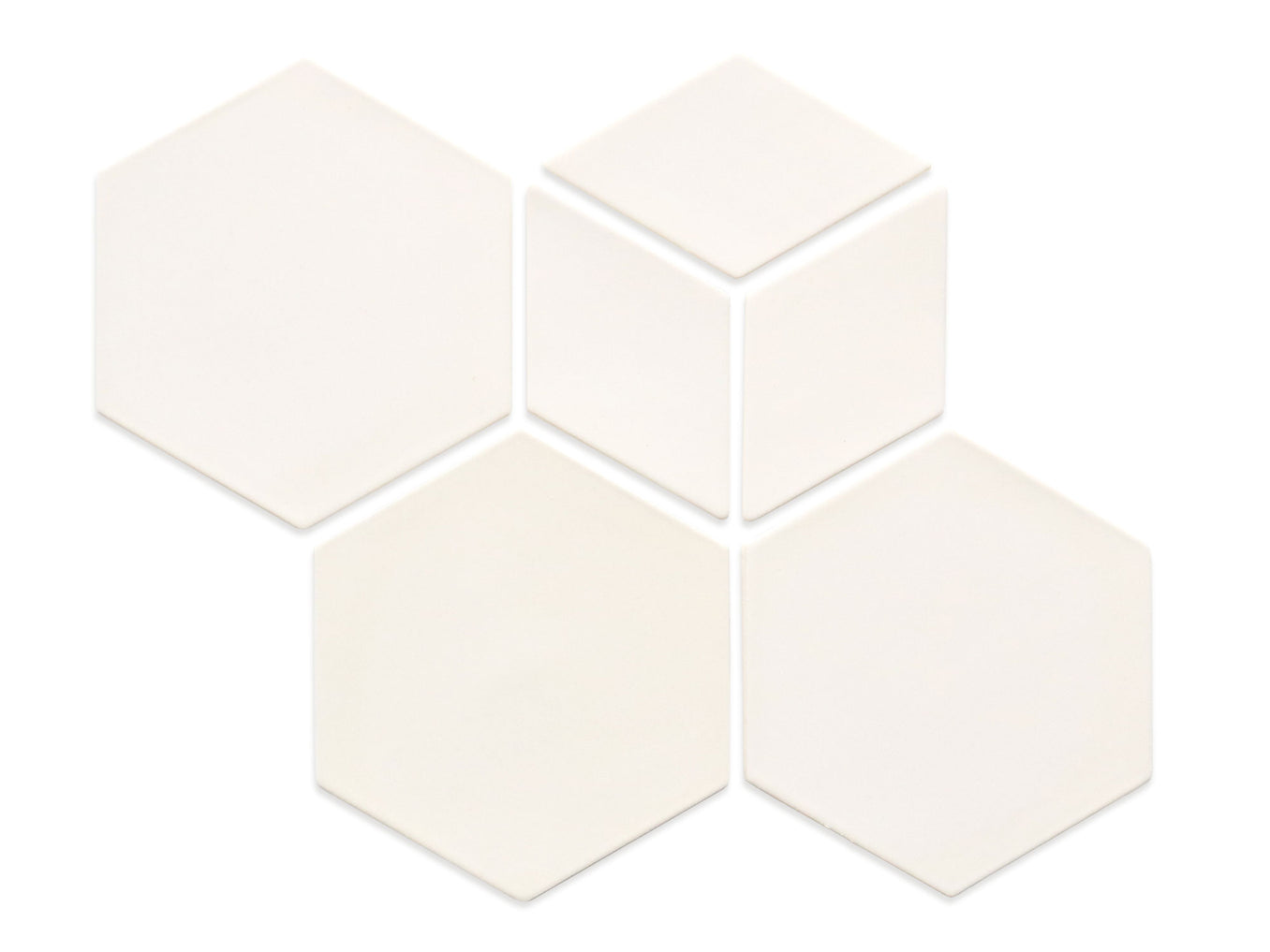 Geo-Hex Pattern - 9 Ivory