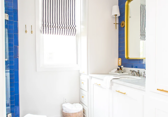 Stunning Sapphire Blue Bathroom