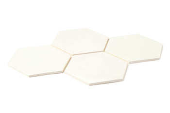 11 Deco White - Large Hexagon