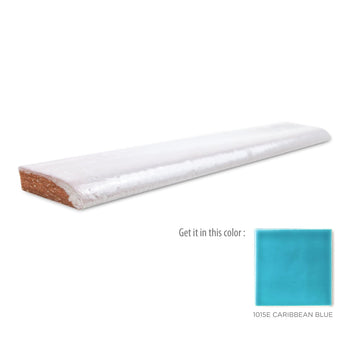 1"x6" Bullnose - 1015E Caribbean Blue