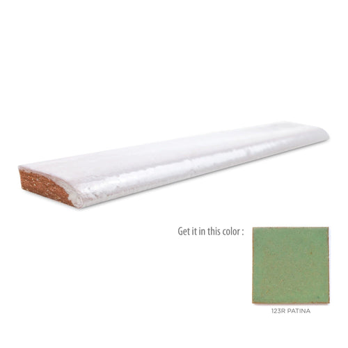 1x6 bullnose tile 123R Patina