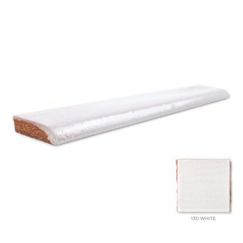 1"x6" Bullnose - 130 White