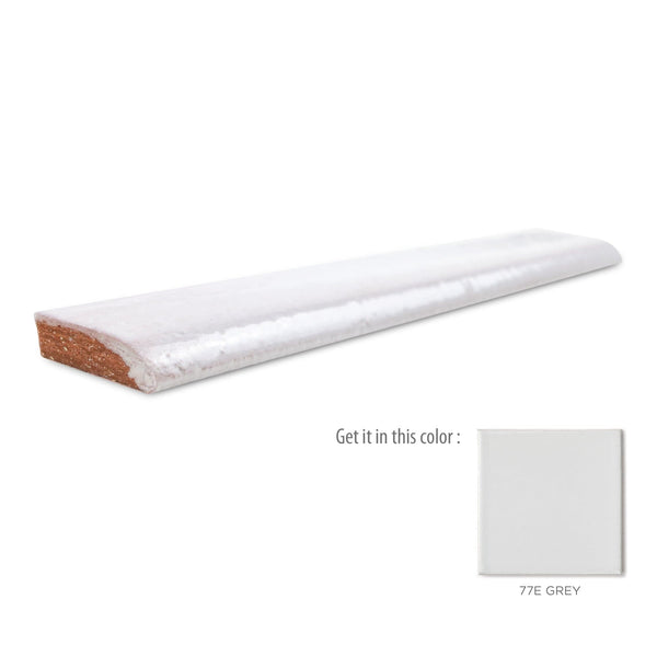 1x6 Bullnose Tile 77E Grey