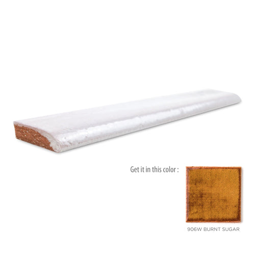 1x6 Bullnose Tile 906W Burnt Sugar