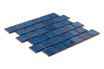 2"x2" Staggered Pattern - 23 Sapphire Blue