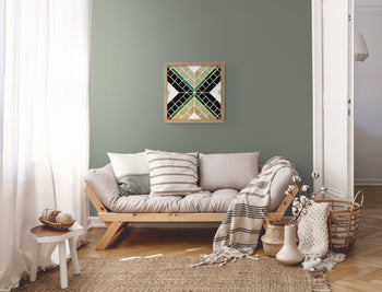 Rustic Forest Chevron Wall Art