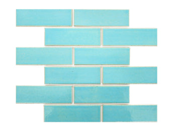 2"x6" Subway Tile - 12W Blue Bell