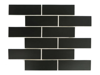 2"x6" Subway Tile - 366 Satin Black