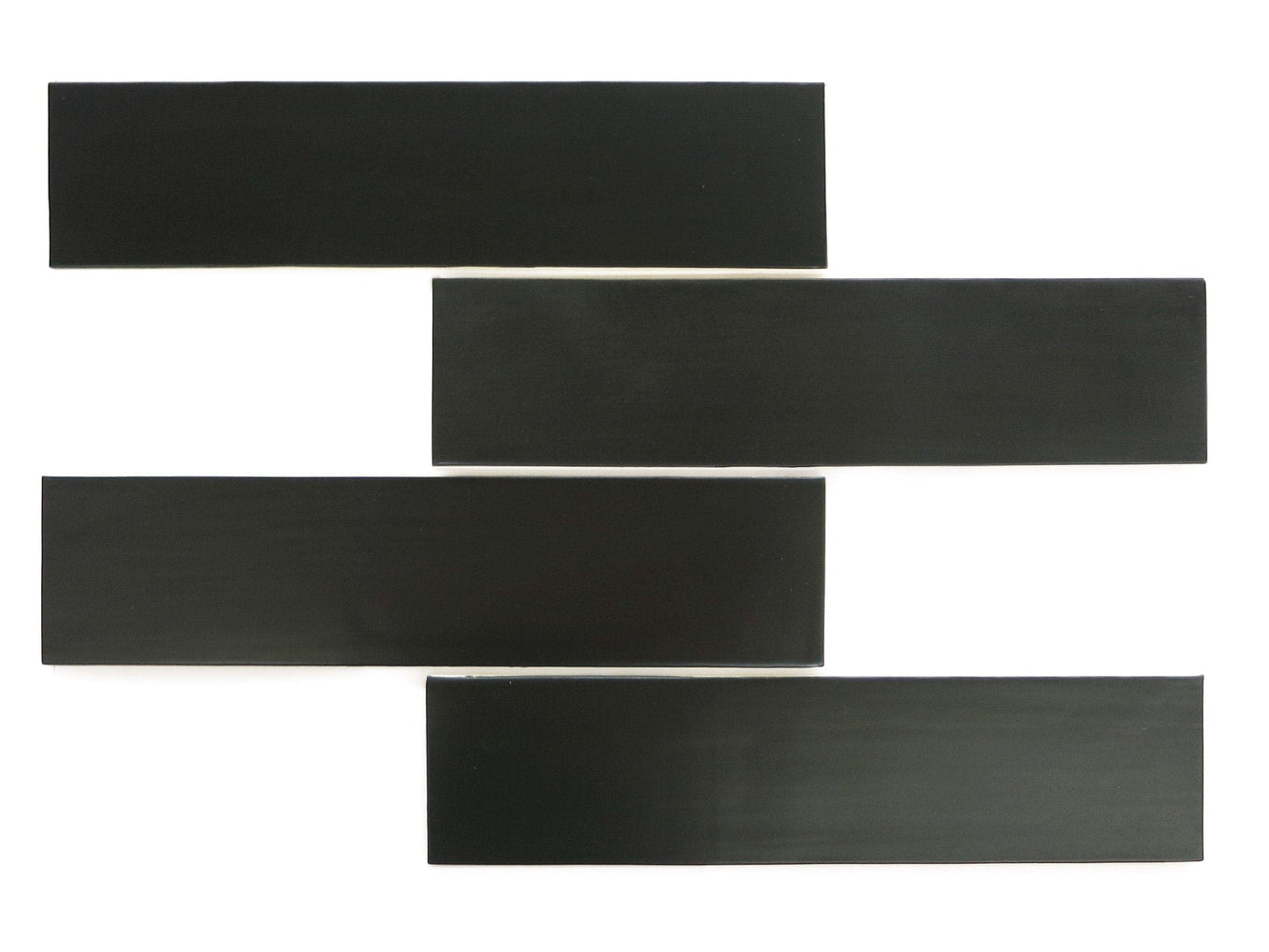 3x12 Subway Tile Satin Black