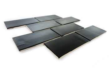 3"x6" Subway Tile - 366 Satin Black