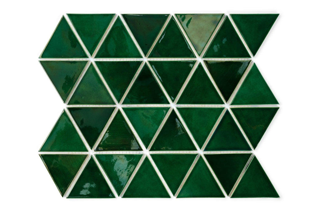 【最終値下】deres 7th short triangle coat Small Green Triangle Tiles | Mercury Mosaics
