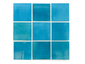 4"x4" Subway Tile - 1015E Caribbean Blue