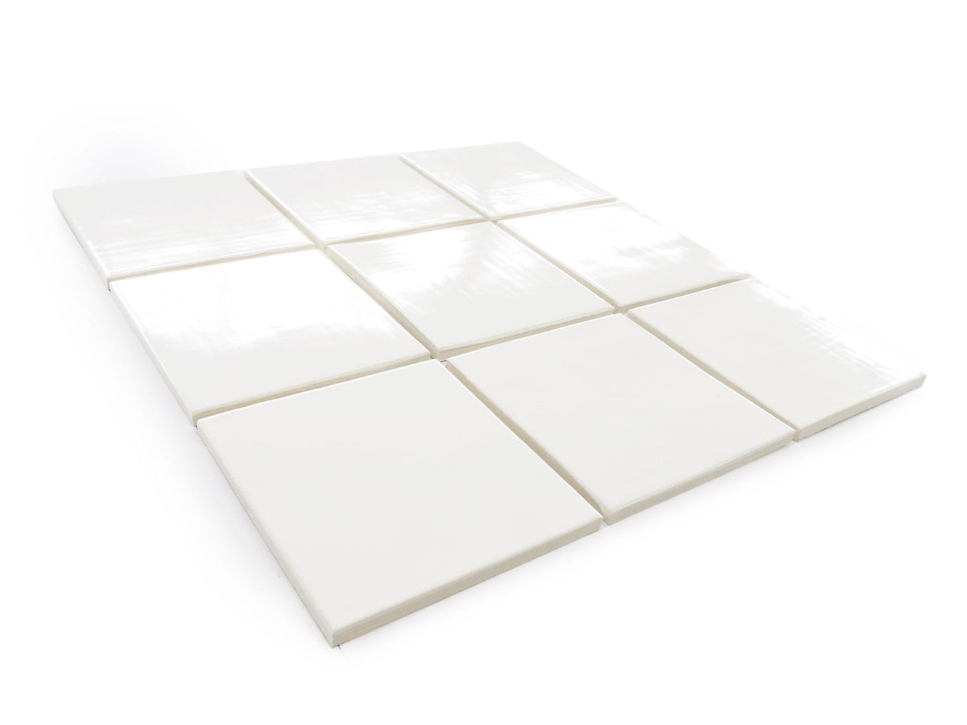 4x4 Subway Tile Deco White