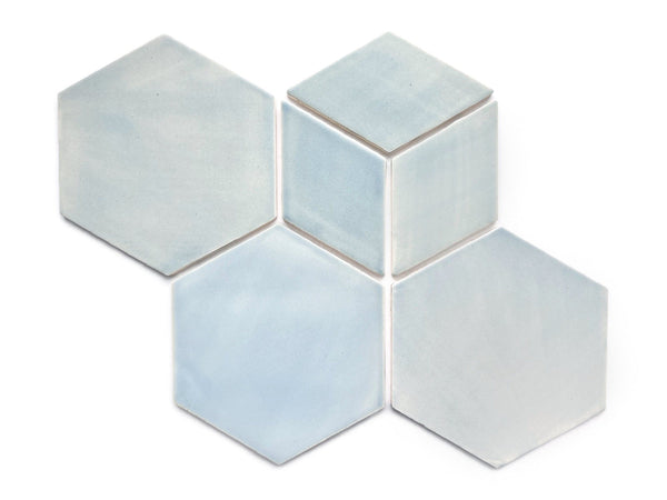 Geo-Hex Pattern - Blue Opal