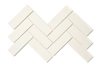 2"x6" Sheeted Herringbone Pattern - 301 Marshmallow