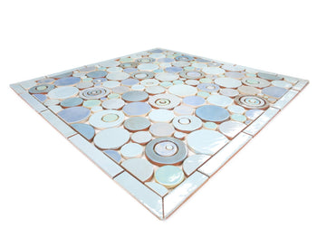 26"x26" Stove Splash - Bubbles - Light Blues