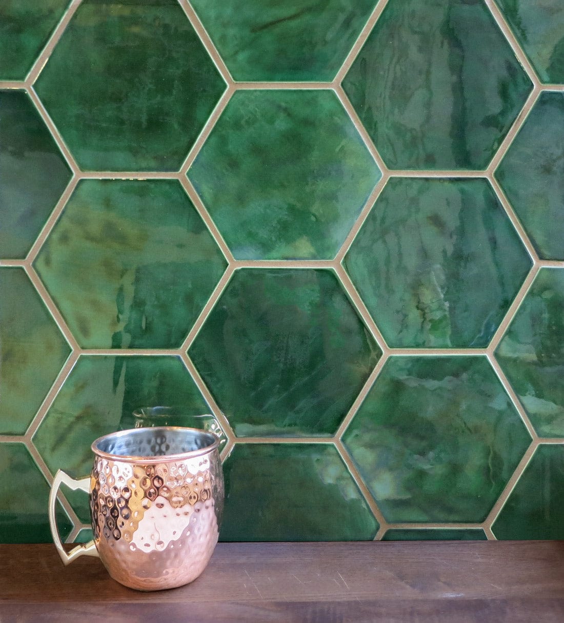 Large Hexagon - Vermont Pine Installed