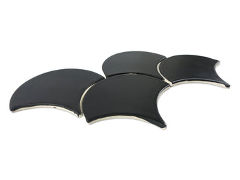 Large Moroccan Fish Scales - 366 Satin Black