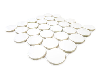 Large Penny Rounds - 11 Deco White