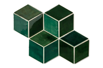 Medium Cube Diamonds -  Woodland Blend