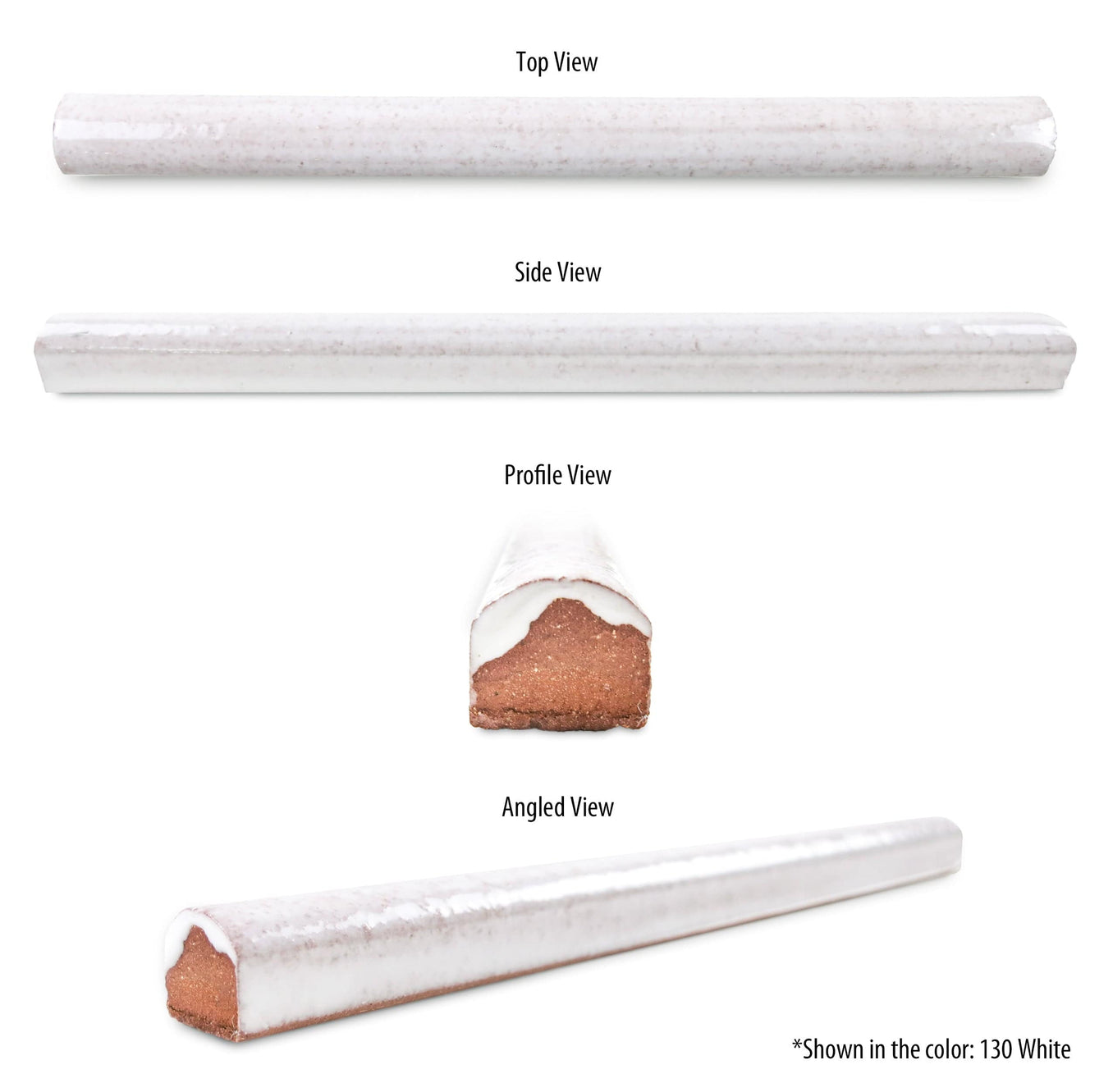 pencil liner tile 11 Deco White, pencil liner tile trim