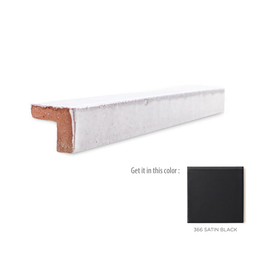v cap trim tile - 366 satin black