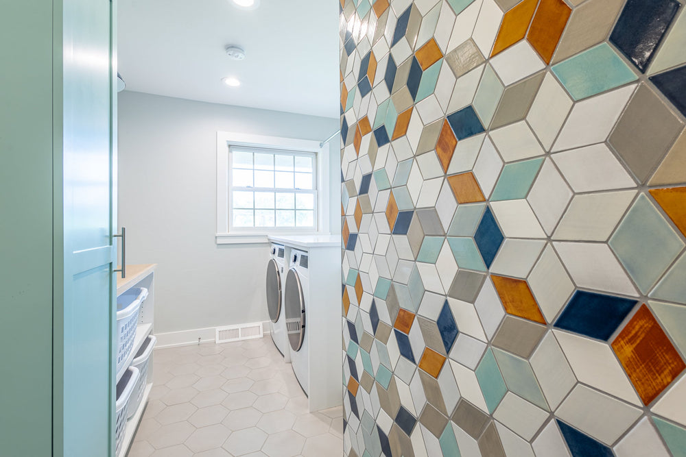 Colorful Diamond Laundry Room
