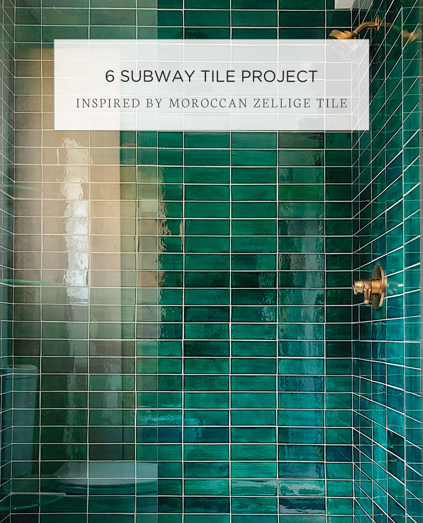 6 Subway Tile Projects Inspired by Moroccan Zellige Tile