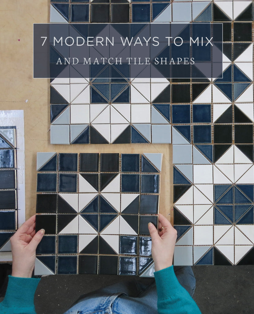 7 Modern Ways to Mix and Match Tile Shapes