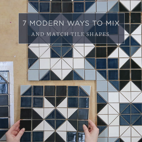 7 Modern Ways to Mix and Match Tile Shapes