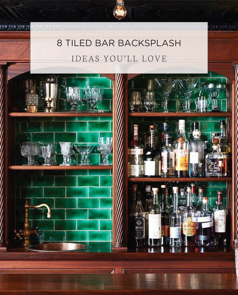 8 Tiled Bar Backsplash Ideas You'll Love
