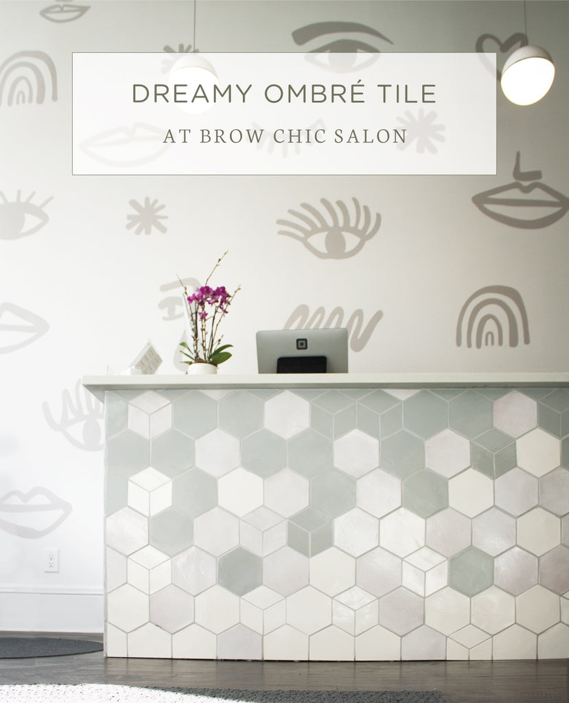 Dreamy Ombré Tile at Brow Chic Salon