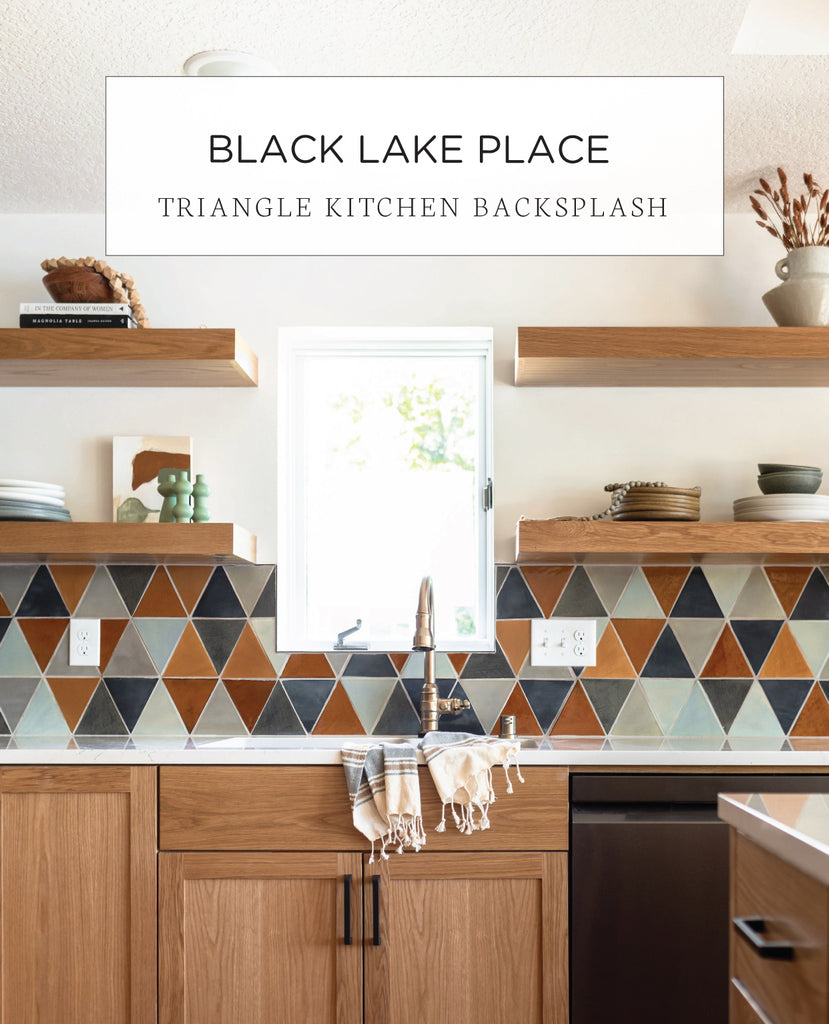 Black Lake Place Triangle Kitchen Backsplash
