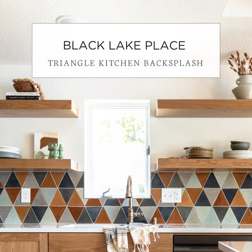Black Lake Place Triangle Kitchen Backsplash