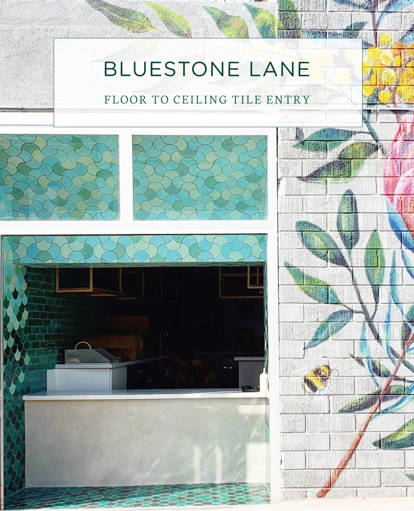 Bluestone Lane Floor to Ceiling Tile Entry