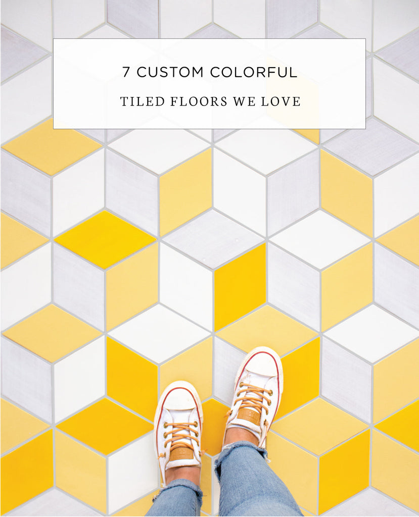 7 Custom Colorful Tiled Floors We Love