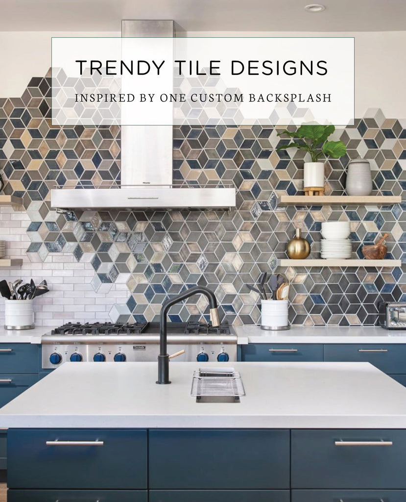 Trendy Tile Designs Inspired by One Custom Backsplash