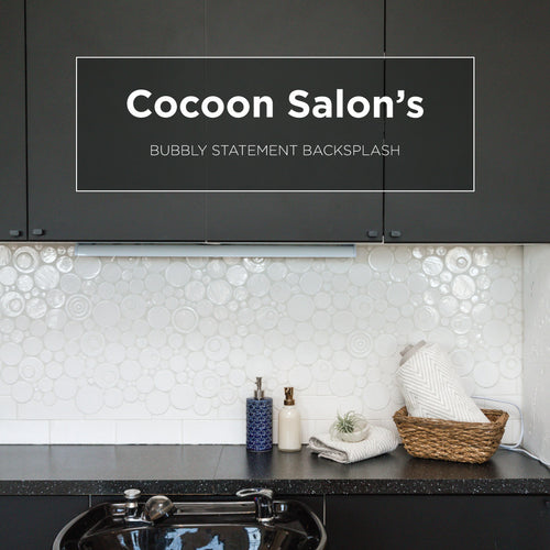 Cocoon Salon's Bubbly Statement Backsplash