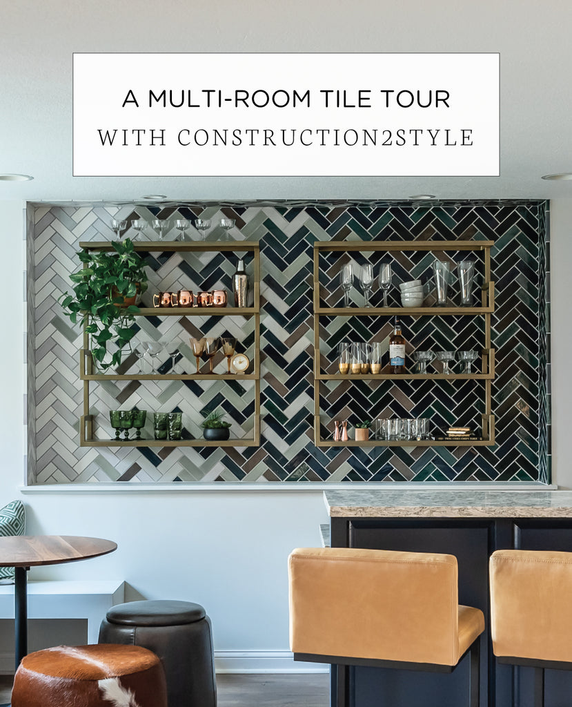 A Multi-Room Tile Tour with Construction2Style