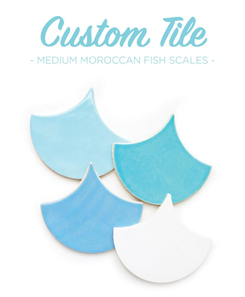 Custom Tile - Medium Moroccan Fish Scales