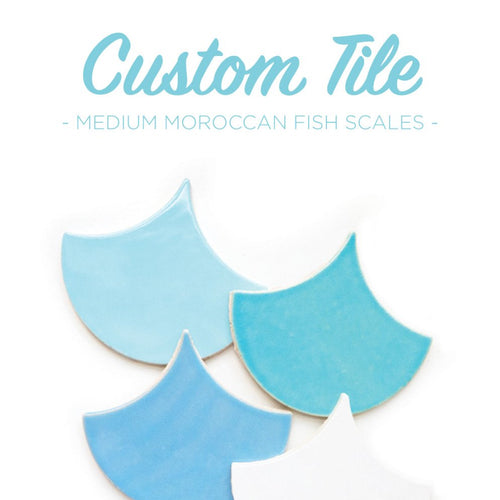 Custom Tile - Medium Moroccan Fish Scales