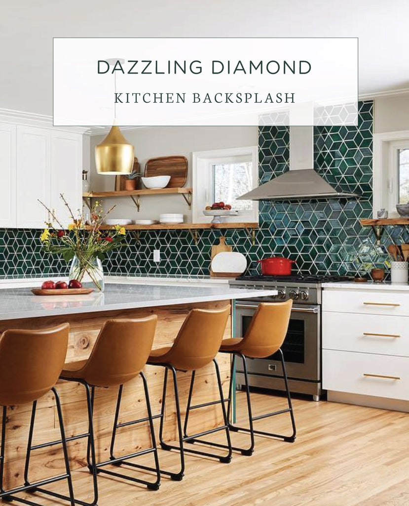 Dazzling Diamond Kitchen Backsplash