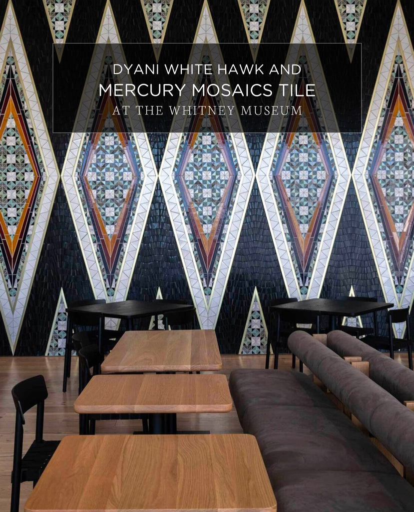 Dyani White Hawk and Mercury Mosaics Tiles at The Whitney Museum