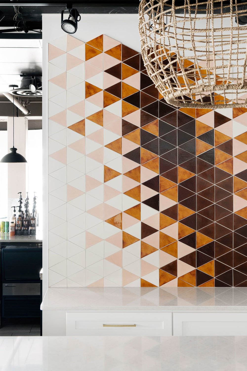 Ombre Triangle Custom Backsplash