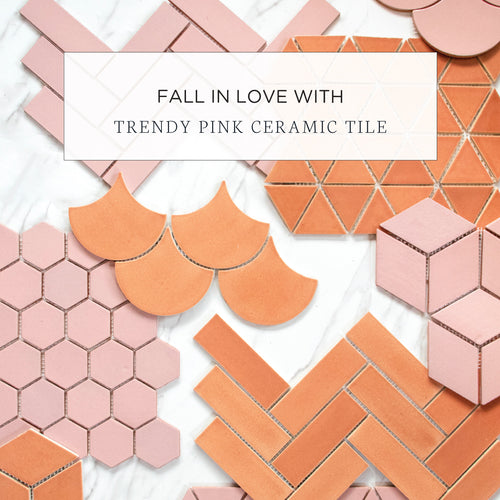 Fall in Love with Trendy Pink Ceramic Tile