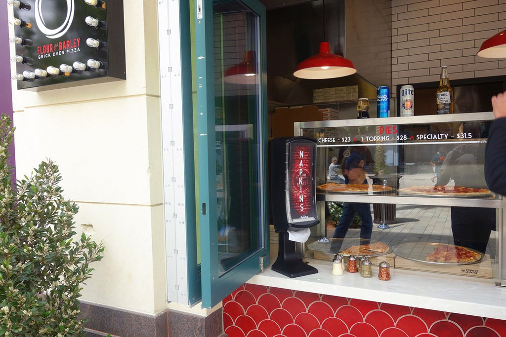 Moroccan Fish Scales Restaurant Tile Paired with Handcrafted Pizza