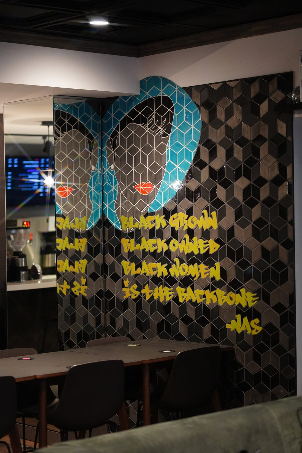 The Get Down Coffee Co Tile Mural