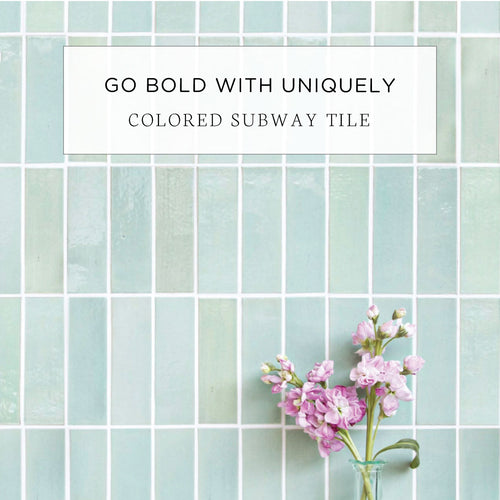 Go Bold with Uniquely Colored Subway Tile