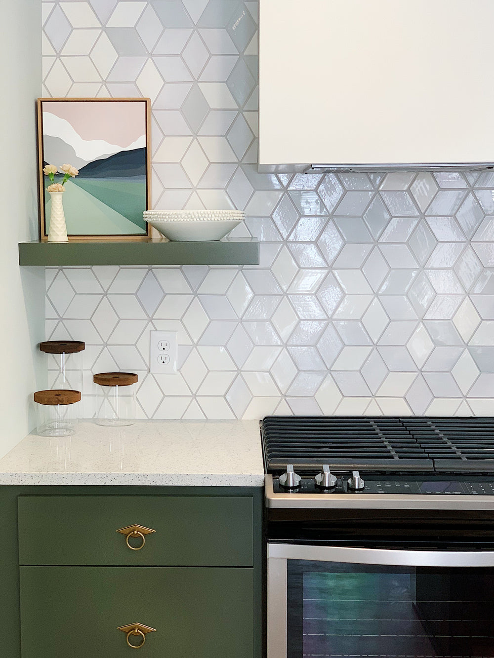 HGTV's Stay or Sell Ombre Diamond Tile Kitchen