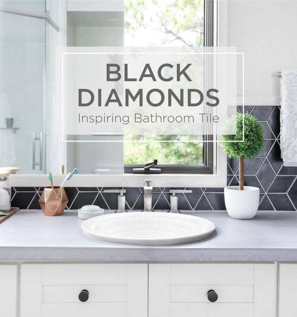 Black Diamonds -  Inspiring Bathroom Tile